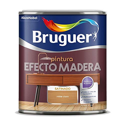BRUGUER Esmalte Efecto Madera MADERFIN OSC. 750 ML, Nogal Oscuro