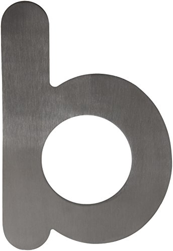 Btv - Placa letra b minuscula 155mm inoxidable