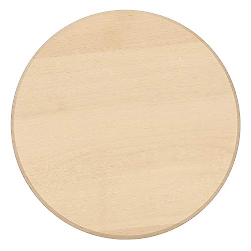 bütic haya Jamonero – Plato redondo Platos – de madera Tabla de cortar FSC, madera, 40 cm Durchmesser