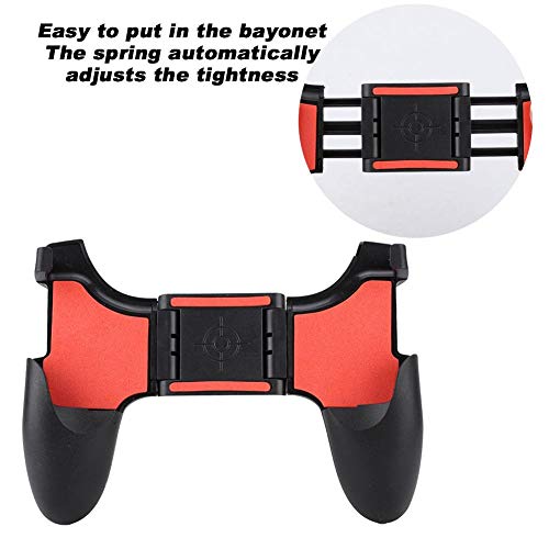 C2 Joystick Plegable Desmontable Mango de Agarre Juego de Disparo Artefacto Negro Rojo Controlador de Juego Gamepad Diseño ergonómico