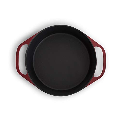 Cacerola de hierro fundido redonda, Cocotte Clara - rojo, ronda, 28cm, 6l