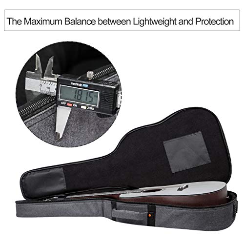 CAHAYA Funda de Guitarra Universal [Última Versión Reforzada] Bolsa Guitarra Acolchada 18mm con 5 Bolsillos para Guitarra Acústica Clásica