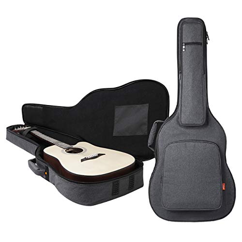 CAHAYA Funda de Guitarra Universal [Última Versión Reforzada] Bolsa Guitarra Acolchada 18mm con 5 Bolsillos para Guitarra Acústica Clásica