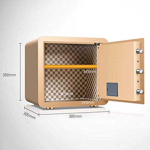 Caja fuerte Caja de depósito pequeña, hogar 35 cm de altura Oficina Todo acero En la pared Mini caja fuerte, mecánica Antirrobo Contraseña electrónica Invisible Custodia pequeña Caja fuerte Cabi