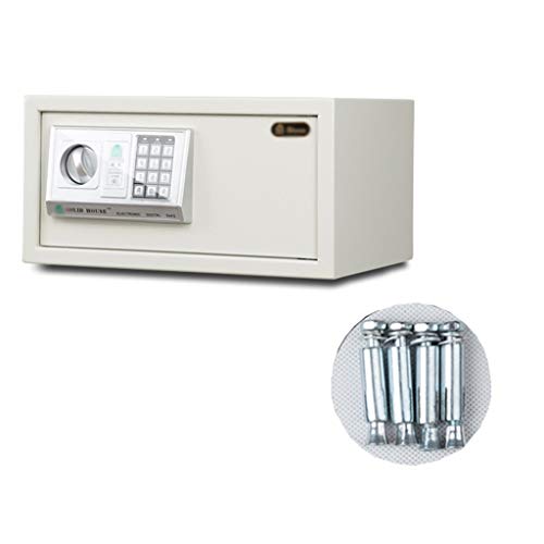 Caja fuerte Caja Fuerte Electrónica, Caja Fuerte para El Hogar Montada en El Piso, con Contraseña y Llave de Emergencia, para Oficina en El Hogar, 46 X 35 X 23 cm cajas fuertes (Color : A)