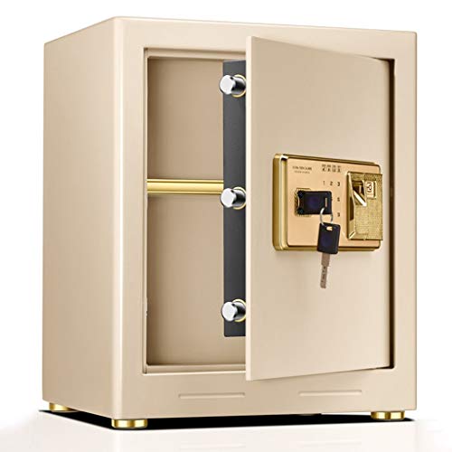 Cajas de caudales Oficina montado en la pared pequeña caja fuerte Acero gabinete de seguridad Inicio de huellas dactilares contraseña segura pequeñas joyas Efectivo custodia del arma Prevención y segu