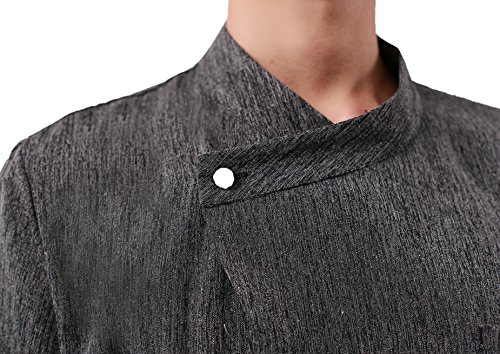 Camisa de Cocinero Cocina Uniforme Manga Corta (4XL)
