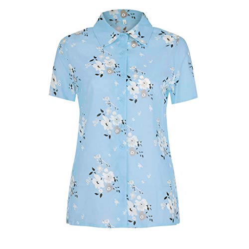 Camiseta de Manga Larga con Cuello Redondo y Manga Corta con Cuello Redondo y Blusa sin Mangas con Cuello Redondo Las Mujeres Verano Casual Cuello Redondo Manga Corta con Sueltos T Shirt Top