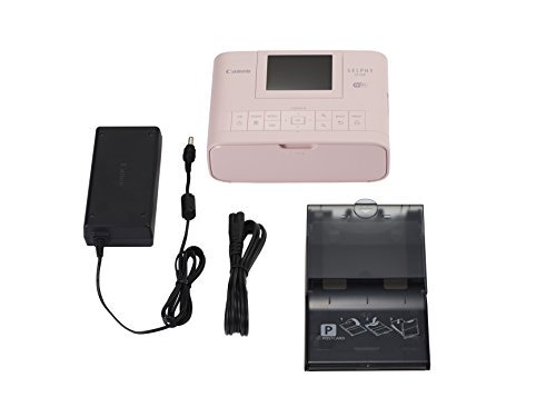 Canon Selphy CP1300 - Impresora fotográfica inalámbrica (Apple AirPrint, Mopria, pantalla abatible de 8.1 cm, tintas de 3 colores, 300 x 300 ppp) rosa