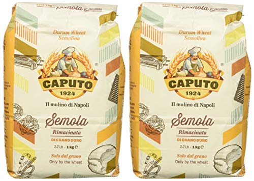 Caputo Semola di grano duro rimacinata harina de sémola 2 paquetes