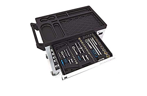 CARRO DE HERRAMIENTAS GERMAN FORCE TALLER PROFESIONAL MOVIL CON RUEDAS Y PUERTA 345 PIEZAS INCLUYE BOLSAS CON TORNILLOS Y CLAVOS