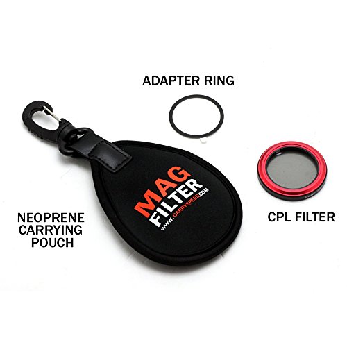 Carry Speed MagFilter CPL - Filtro polarizador 42 mm para Sony RX100/HX10/HX20/HX30V, Rojo