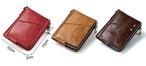 Cartera de Moda Cartera de Mujer Cartera de Cuero para Mujer Cartera de Dinero Cartera Titular de la Caja del teléfono Clip Bolsa-Cartera de café