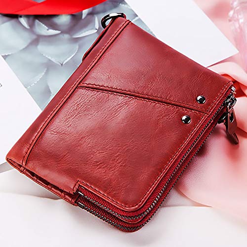 Cartera de Moda Cartera de Mujer Cartera de Cuero para Mujer Cartera de Dinero Cartera Titular de la Caja del teléfono Clip Bolsa-Cartera de café