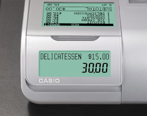 Casio SE-C450MB GDPdU - Caja registradora térmica (10 dígitos), color negro