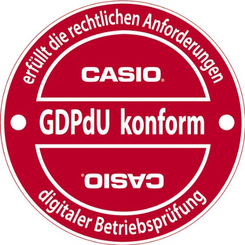 Casio SE-C450MB GDPdU - Caja registradora térmica (10 dígitos), color negro