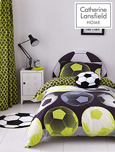 Catherine Lansfield Football Easy Care - Sábana Bajera Ajustable Doble