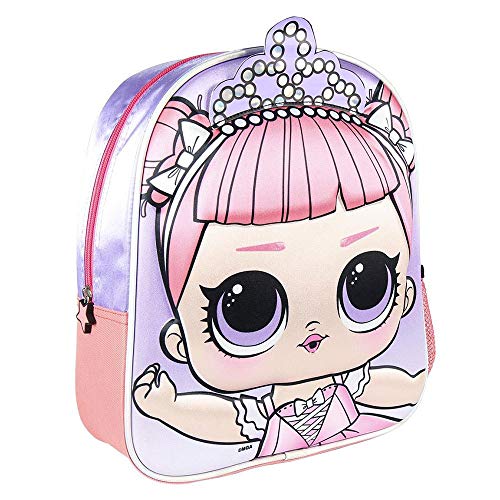 Cerdá - Mochila Infantil LOL Surprise en 3D - Licencia Oficial LOL Surprise