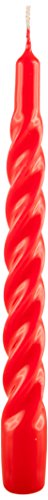 Cereria de Giorgio risthò Velas Vela Trenzada lacados, Cera, Rojo, 2.2 x 2.2 x 21 cm, 3 Unidad