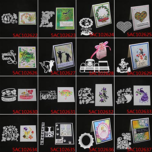 Chaoxiner Troqueles de corte de metal, diseño de huella de perro para hacer tarjetas, troquelado para manualidades, álbumes de recortes, plantilla de papel para manualidades