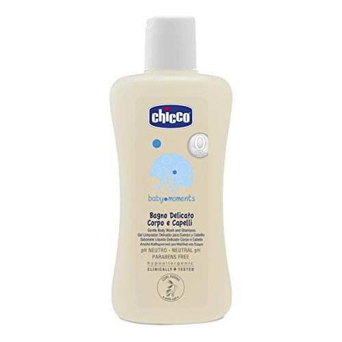 Chicco baby moments - Gel limpiador para cuerpo y cabello, 200 ml