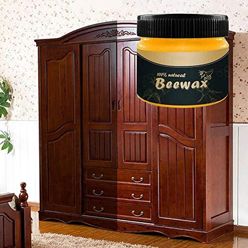 Childlike Cera De Abeja Natural para Madera - 80g Wood Seasoning Beewax Restaurador De Muebles con Esponja Y Trapo - Limpiador De Muebles De Madera para Reparación De Mesa/Gabinete/Silla/Piso