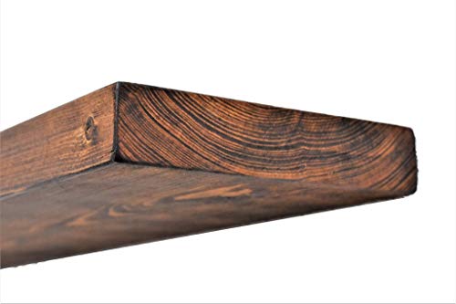 Chill House Estante Flotante rústico Grueso 22 x 4,4 cm, Roble Natural, 140 cm