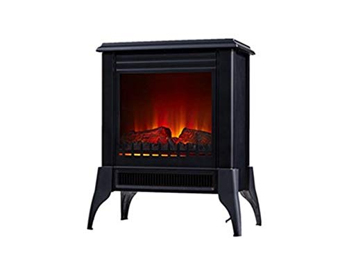 Chimenea Eléctrica de suelo tipo estufa tradicional de color negro max 2000 W PURLINE CHE-150