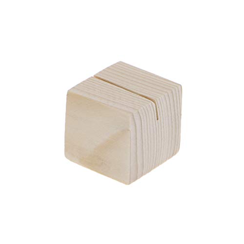Chou - Portamenús de Madera para Boda, portafotos de Madera, Soporte para Mesa pequeño, S