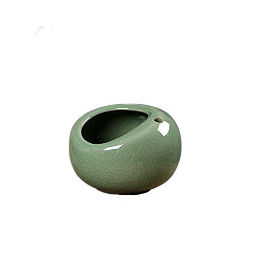 CHOUREN Cenicero, Cenicero de cerámica celadón Personalidad cenicero Creativo de la Manera Europea Retro a Prueba de Viento Cenicero