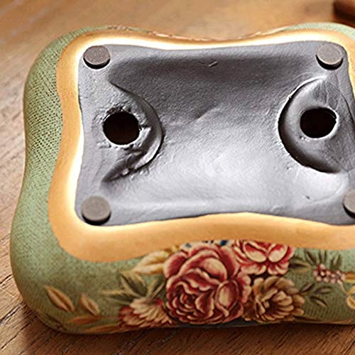 CHOUREN Cenicero, de Origen Europeo Adornos de cerámica cenicero creativos salón Tendencia Retro Personalidad artesanía cenicero de Regalo