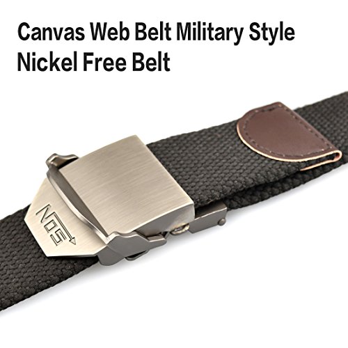 Cinturón Lona Hombre Militar Tactico Policia Negro Cinturónes Ocasional Todo-Fósforo Correa Hombres Cinturón 130cm Largo