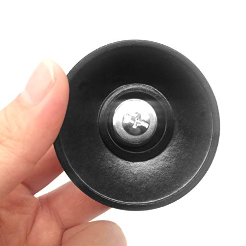 CKANDAY - Juego de 4 tapas para ollas con botones de repuesto, tapas de vajilla de cocina universales, botones de repuesto, tapa para caldera, tapa para olla, tapa para la olla, mango, color negro