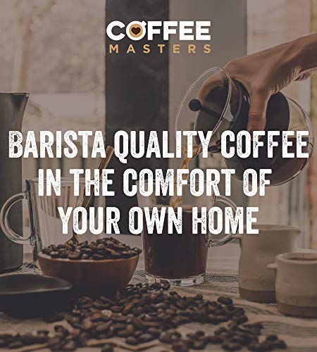 Coffee Masters Granos de Café Arábigo con Triple Certificación, Orgánico, Fairtrade, 1kg - Ganador Del Premio Great Taste 2018