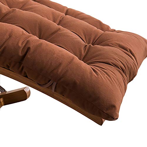 Cojines de Asiento Cojin Tumbona Jardin Triangular Cojin Trona Silla Jardin Camello (Color : Brown, Size : 128 * 48cm)