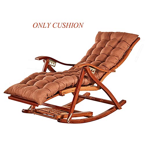 Cojines de Asiento Cojin Tumbona Jardin Triangular Cojin Trona Silla Jardin Camello (Color : Brown, Size : 128 * 48cm)