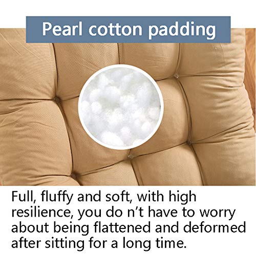 Cojines para tumbonas,cojines para muebles de jardín - Patio de jardín portátil Cama acolchada gruesa Sillón reclinable Silla de descanso Funda de asiento para viajes,vacaciones,interiores,exteriores