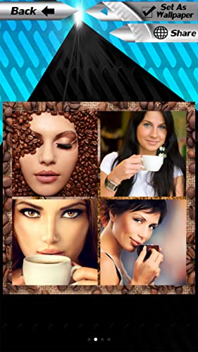 Collage de fotos de café