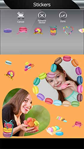 Collage de fotos de macarrones