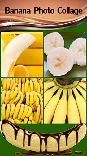 Collage de fotos de plátano