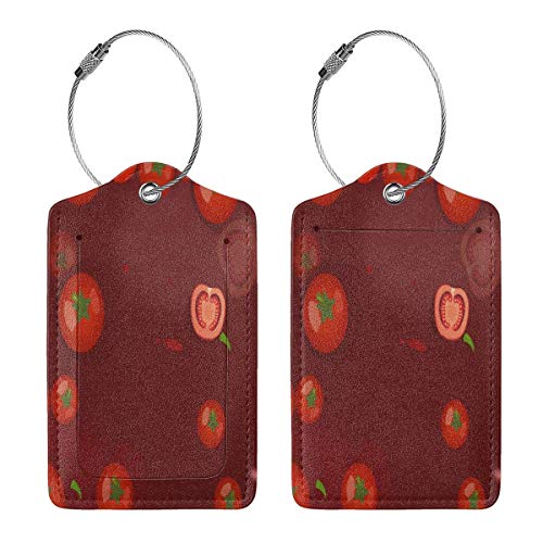 Colorido gato caracol caracol casa Lage tags bolsa de piel sintética diseño de etiquetas de viaje con cubierta de privacidad con bucles de acero