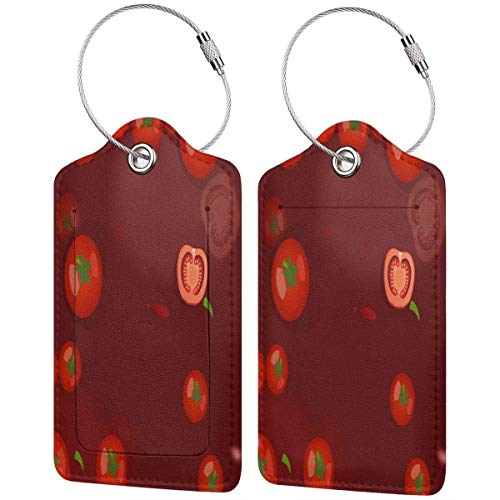 Colorido gato caracol caracol casa Lage tags bolsa de piel sintética diseño de etiquetas de viaje con cubierta de privacidad con bucles de acero