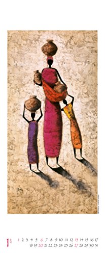 Colours of Africa 2019: Kunst Vertikal Kalender