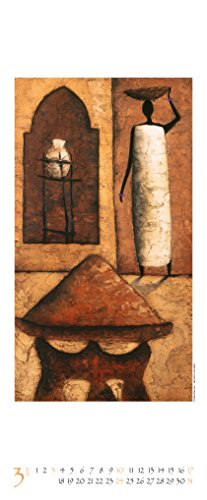 Colours of Africa 2019: Kunst Vertikal Kalender