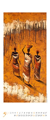 Colours of Africa 2019: Kunst Vertikal Kalender
