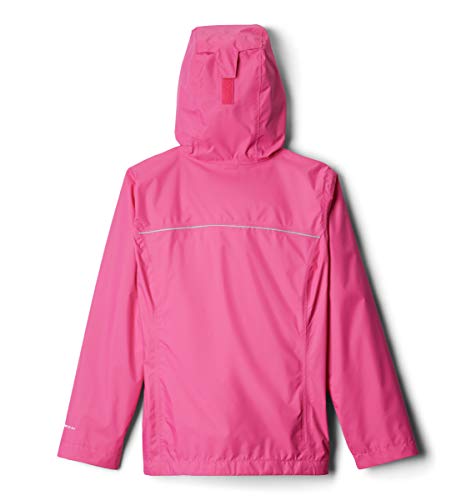 Columbia Arcadia - Chaqueta de lluvia para niña, Niñas, Chaqueta impermeable, 1580631, Hielo rosa, L
