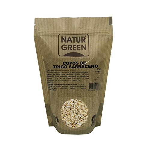 Copos de Trigo Sarraceno BIO Sin Gluten Naturgreen, 250 g