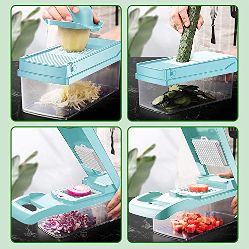 Cortador de verduras, cortador de frutas y quesos, cortador de cebolla, cortador manual para ajo, col, zanahoria, papa, tomate, fruta, ensalada