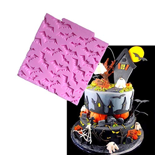 cosanter Halloween murciélagos diseño de silicona Cake Mold Decoración para tartas Candy Chocolate molde herramienta de cocina