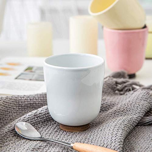 Creativa Desayuno, Taza De Café, De Té, Cerámica, Marcos Par De Tazas De Cerámica del Partido Hostelerías Copas Copas del Hogar Cocina De Un Restaurante Tazas De Leche (Color : Pink)